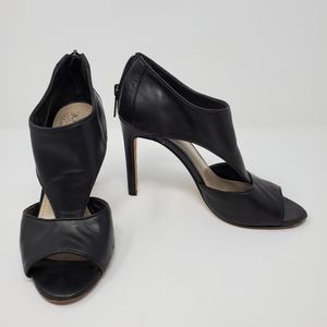 Vince Camuto black leather heels